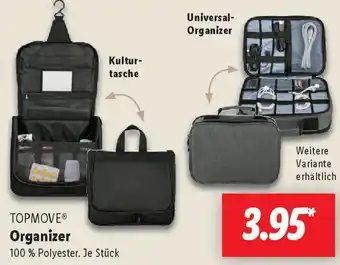 Lidl TOPMOVE Organizer Angebot