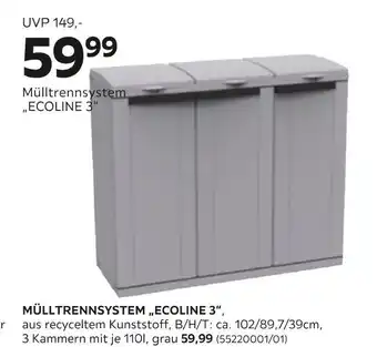 Mömax Mülltrennsystem „ecoline 3“ Angebot