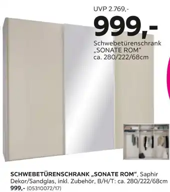 Mömax Schwebetürenschrank „sonate rom“ Angebot