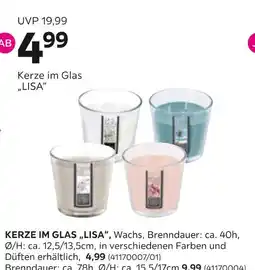 Mömax Kerze im glas „lisa“ Angebot