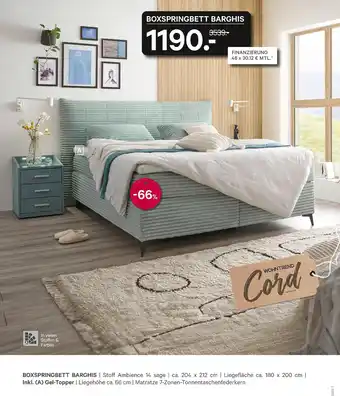 Kabs Polsterwelt Wohntrend boxspringbett barghis Angebot