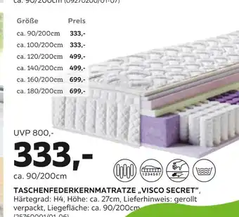 Mömax Taschenfederkernmatratze „visco secret“ Angebot