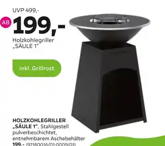 Mömax Holzkohlegriller „säule 1“ Angebot