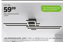 Mömax „led-deckenleuchte „film“ Angebot