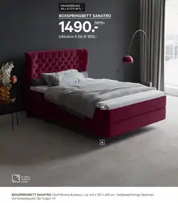 Kabs Polsterwelt Boxspringbett sanatro Angebot