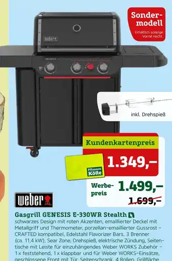 Pflanzen Kölle Weber gasgrill genesis e-330wr stealth Angebot
