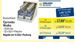 METRO Fjorowka wodka Angebot