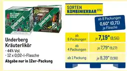 METRO Underberg kräuterlikör Angebot