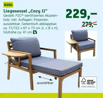 Pflanzen Kölle Kölle liegesessel „cozy ii“ Angebot
