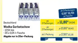 METRO Gorbatschow wodka Angebot