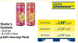 METRO Shatler‘s cocktails Angebot