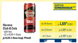 METRO Havana club & cola Angebot