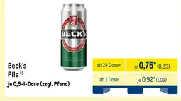 METRO Beck‘s pils Angebot