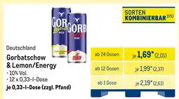 METRO Gorbatschow & lemon/energy Angebot