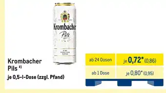 METRO Krombacher pils Angebot