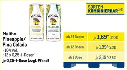 METRO Malibu pineapple/ pina colada Angebot