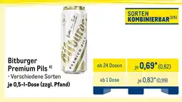 METRO Bitburger premium pils Angebot