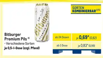 METRO Bitburger premium pils Angebot