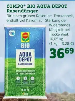 Pflanzen Kölle Compo bio aqua depot rasendünger Angebot