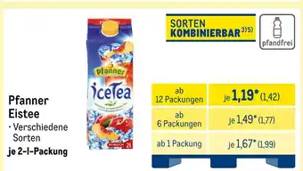 METRO Pfanner eistee Angebot