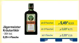 METRO Jägermeister kräuterlikör Angebot