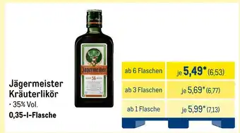 METRO Jägermeister kräuterlikör Angebot