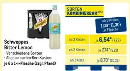 METRO Schweppes bitter lemon Angebot