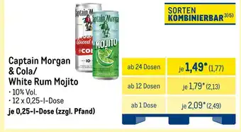 METRO Captain morgan & cola/ white rum mojito Angebot