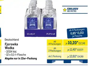 METRO Fjorowka wodka Angebot