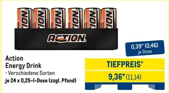 METRO Action energy drink Angebot