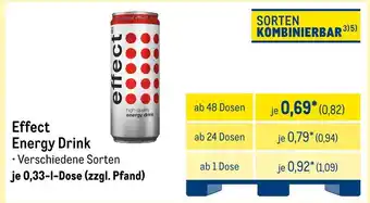 METRO Effect energy drink Angebot