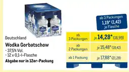 METRO Gorbatschow wodka Angebot