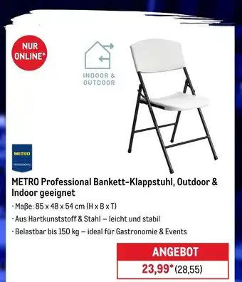 METRO Metro professional bankett-klappstuhl, outdoor & indoor geeignet Angebot