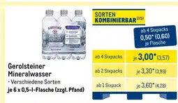 METRO Gerolsteiner mineralwasser Angebot