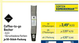 METRO Rioba coffee-to-go becher Angebot