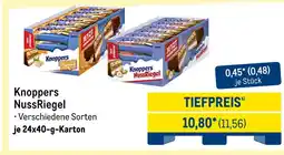 METRO Knoppers nussriegel Angebot