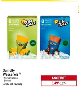 METRO Sunlolly wassereis Angebot