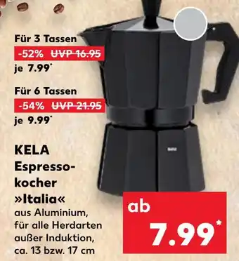 Kaufland Kela espressokocher italia Angebot