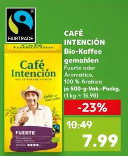 Kaufland Café intención bio-kaffee Angebot