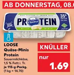 Kaufland Loose quäse-minis protein Angebot