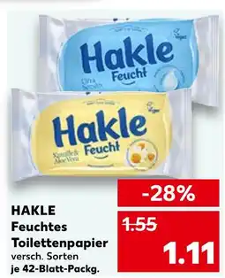 Kaufland Hakle feuchtes toilettenpapier Angebot