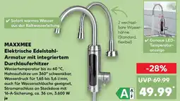 Kaufland Maxxmee elektrische edelstahl-armatur Angebot