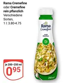 Globus Rama cremfine oder cremfine rein pflanzlich Angebot