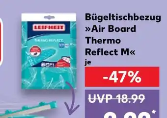 Kaufland Leifheit bügeltischbezug air board thermo reflect m Angebot