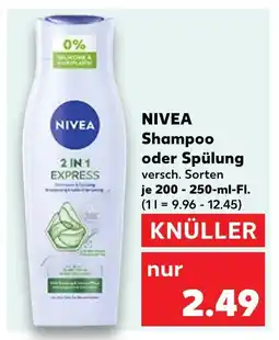 Kaufland Nivea shampoo oder spülung Angebot