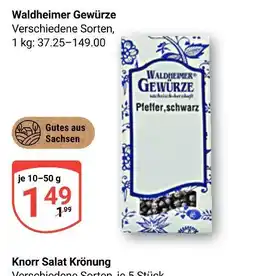 Globus Waldheimer gewürze pfeffer, schwarz Angebot