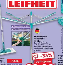 Kaufland Leifheit wäschespinne linomatic 400 easy Angebot