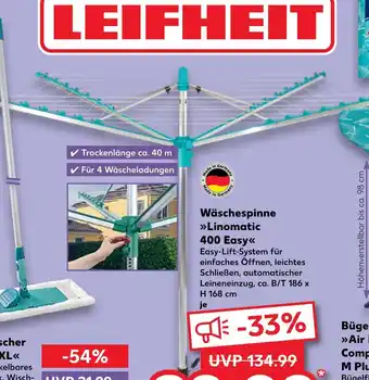 Kaufland Leifheit wäschespinne linomatic 400 easy Angebot