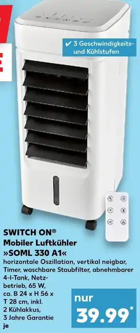 Kaufland Switch on mobiler luftkühler soml 330 a1 Angebot