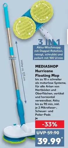 Kaufland Mediashop hurricane floating mop Angebot